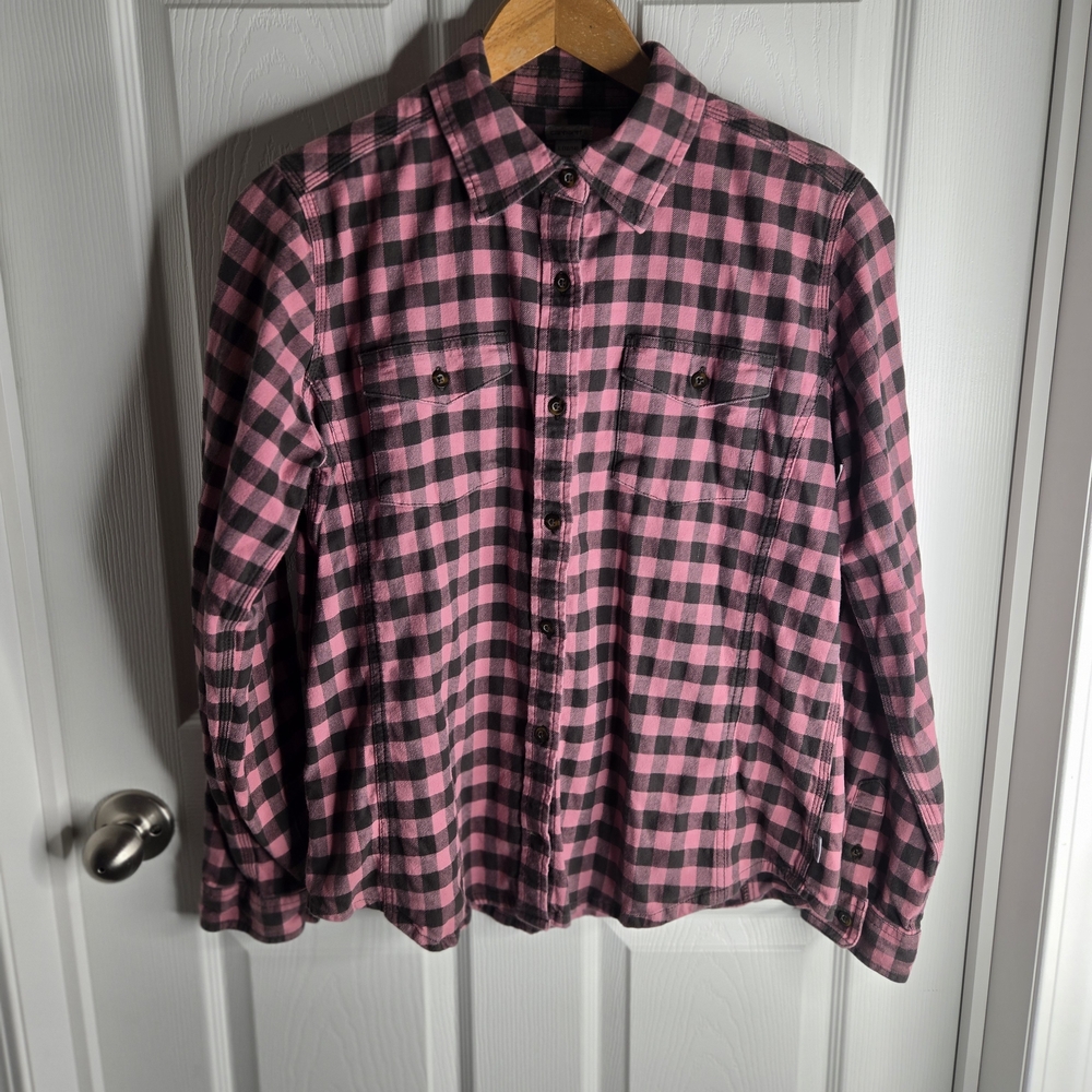 Pink and Black Checkered Men's Shirt